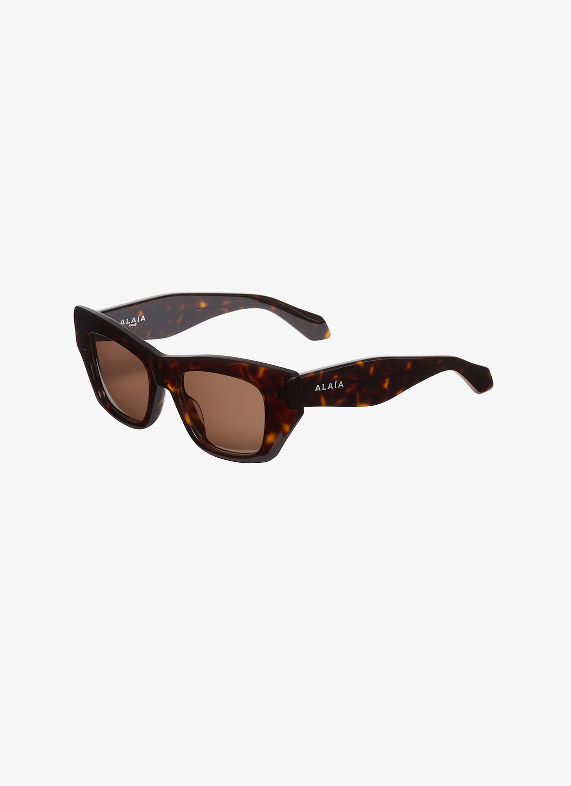 RECTANGULAR SUNGLASSES ALAÏA BROWN RECTANGULAR SUNGLASSES